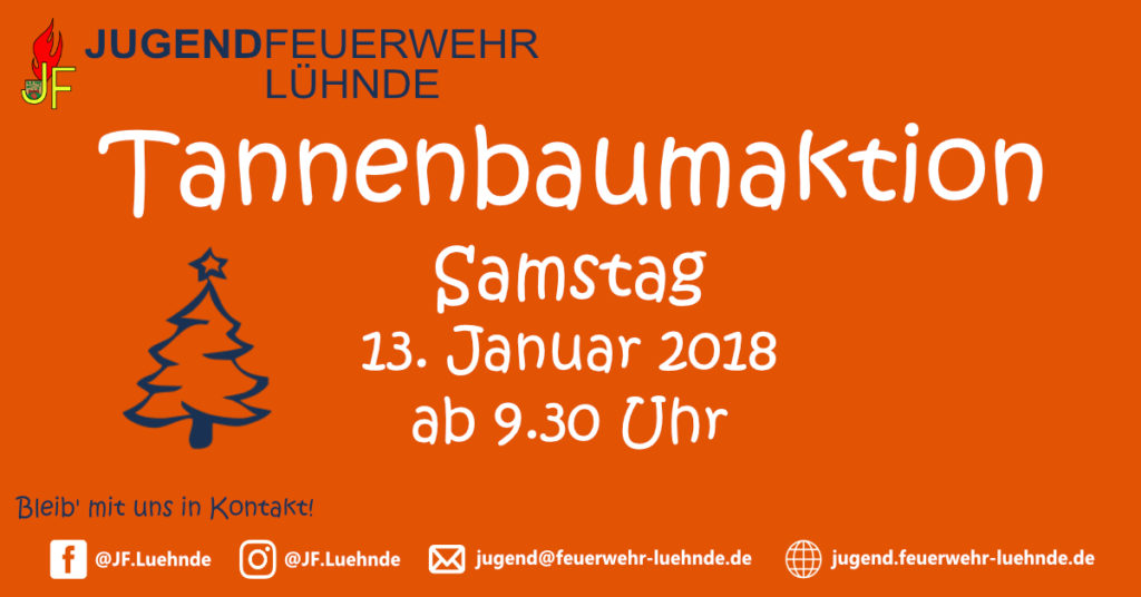 Jugendfeuerwehr sammelt Tannenbäume