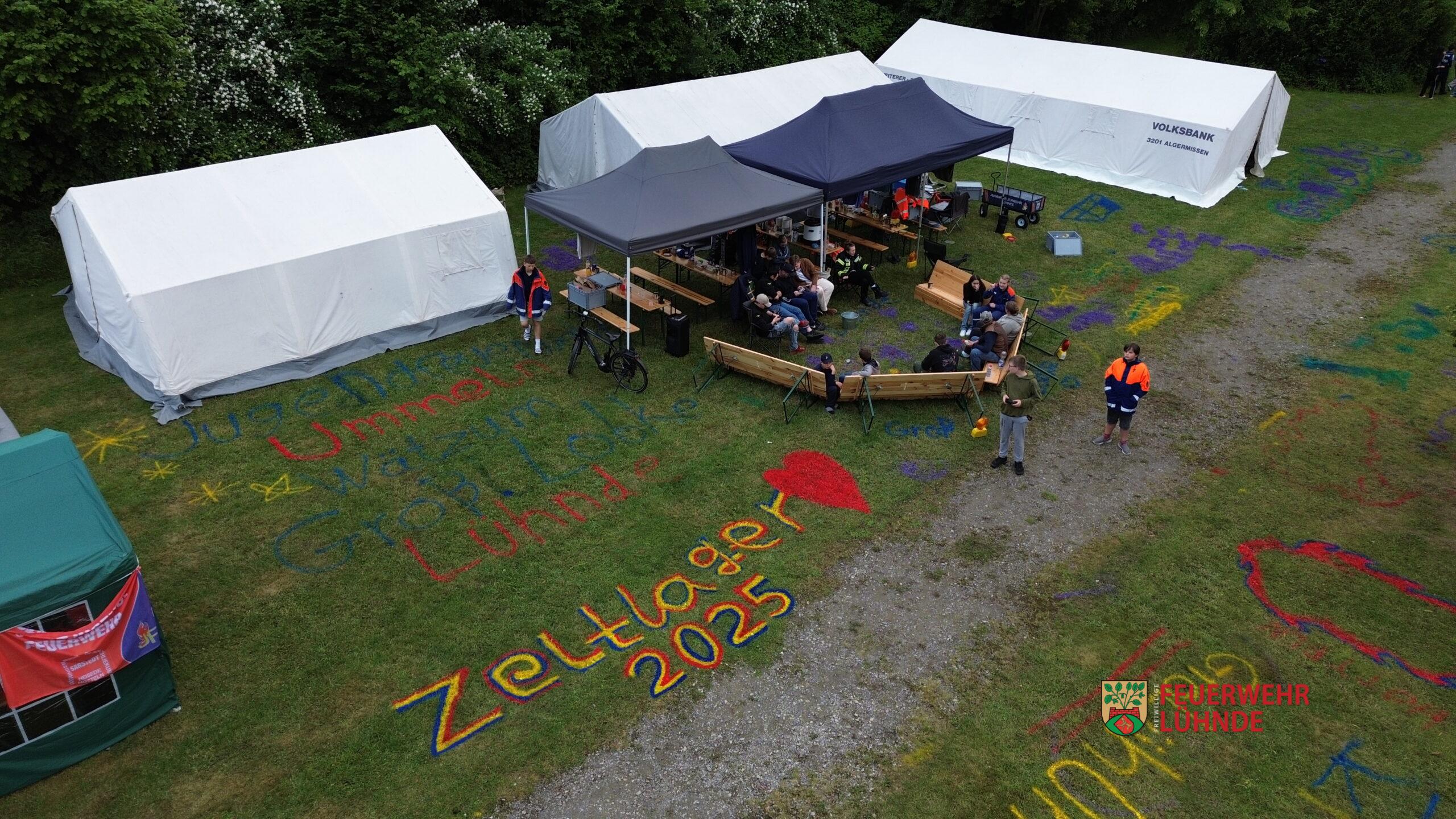 Pfingstzeltlager der Jugendfeuerwehren in Almke