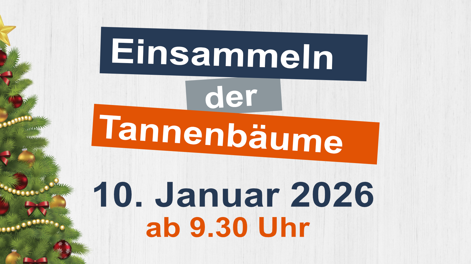 Tannenbaumaktion 2026